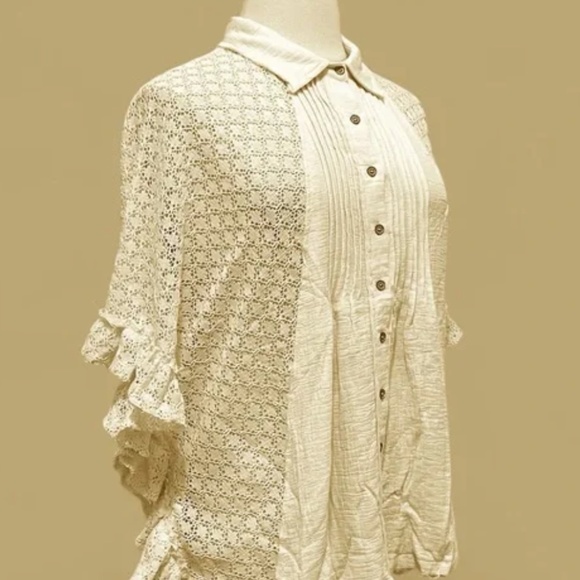 POL Common Ground Button Up sz L - Picture 2 of 12